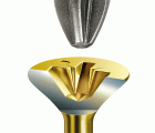 SPAX Tornillo universal, 2 x 10 mm, 150 unidades, Rosca completa, Cabeza plana, Ranura en cruz Z1, Punta S, YELLOX
