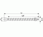 Tornillo SPAX Para Revestimiento Acústico Cabeza Pequeña T-STAR plus T8  4CUT, Rosca Completa Punta WIROX,  200 Uds.