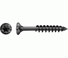 SPAX para fachadas, negro BLAX | Cabeza gota de sebo, T-STAR plus, Rosca parcial, Acero inoxidable A2, CUT
