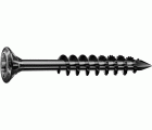 SPAX Tornillo para fachadas, 4,5 x 50 mm, 200 piezas, parcialmente roscado, cabeza avellanada elevada, T-STAR plus T20, punta CUT, acero inoxidable A2 BLAX