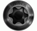 SPAX Tornillo de fachada, parcialmente roscado, cabeza avellanada extra pequeña, T-STAR plus, punta CUT, acero inoxidable A2 BLAX