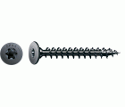 Tornillo universal SPAX, negro BLAX | Cabeza de unión plana, T-STAR plus, Rosca completa, Acero, 4CUT