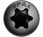 SPAX Tornillo universal, 3,5 x 12, Rosca completa, Cabeza redonda, T-STAR plus, 4CUT, BLAX, 200 piezas