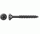 Tornillo universal SPAX, negro BLAX | Cabeza plana, T-STAR plus, Rosca parcial, Acero, Punta S