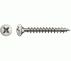 Tornillo universal SPAX, Niquelado | Cabeza gota de sebo, Ranura en cruz Z, Rosca completa, Acero, 4CUT