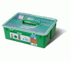 SPAX GREEN Box para terrazas de madera, Set profesional para terraza mit SPAX Cabeza cilíndrica 6 x 60 mm, 700 unidades, Edelstahl A2