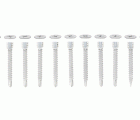 GIX-D en tira, 3,5 x 25 mm, 1.000 ud., rosca completa, cabeza de trompeta, H2, punta de broca, zincado