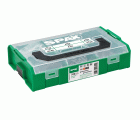 SPAX Maleta de montaje L-BOXX Mini, 1 unidad, Kit de tornillos con 6 dimensiones, Cabeza plana, T-STAR plus, 4CUT, WIROX