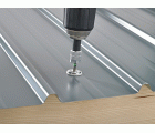 SPAX Tornillo con cubierta, 4,5 x 25 mm, 15 unidades, rosca completa, cabeza gota de sebo, T-STAR plus T20, 4CUT, acero inoxidable A2