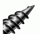 GIX A rosca fina, 3,9 x 25 mm, 200 unidades, Rosca completa, Cabeza de trompeta, Ranura en cruz H2, Punta de aguja, Fosfatado negro