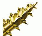 SPAX Tornillo universal, 3,5 x 12 mm, 25 unidades, Rosca completa, Cabeza plana, Ranura en cruz Z2, 4CUT, YELLOX