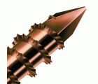 SPAX Tornillo para terraza, 5 x 50 mm, 230 unidades, Rosca de fijación, Cabeza cilíndrica, T-STAR plus T25, Punta CUT, Acero inoxidable A2 acabado bronce