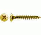 Tornillo universal SPAX, YELLOX | Cabeza plana, Ranura en cruz Z, Rosca completa, Acero, Punta S