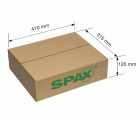 SPAX Box systainer T-Loc I, Kit de tornillos con 12 dimensiones, Cabeza plana, T-STAR plus, 4CUT, WIROX