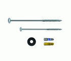 SPAX tornillos para tienda, set con 2 dimensiones, 6x160 – cabeza arandela, 6 unidades, 8x220 – cabeza arandela, 12 unidades, T-STAR plus, WIROX