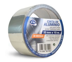 Cinta de aluminio para sellar 50 mm x 10 m