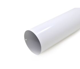 Tubo liso de aluminio blanco 110 mm x 1 m