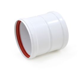 Unión de aluminio blanco de 125 mm