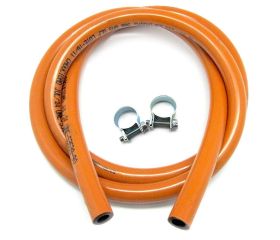 Kit Tubo de gas butano 1,5 m + 2 abrazaderas