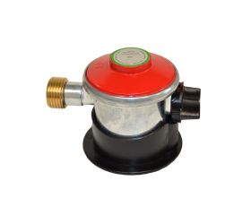 Regulador con mando rojo para botella de propano