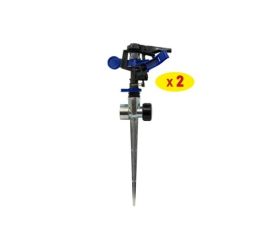 Aspersor de impacto con estaca de zinc (2 unidades)