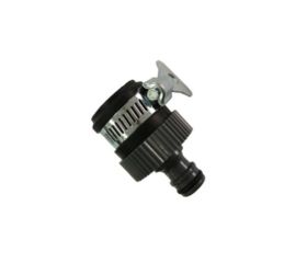 Conector automático con abrazadera