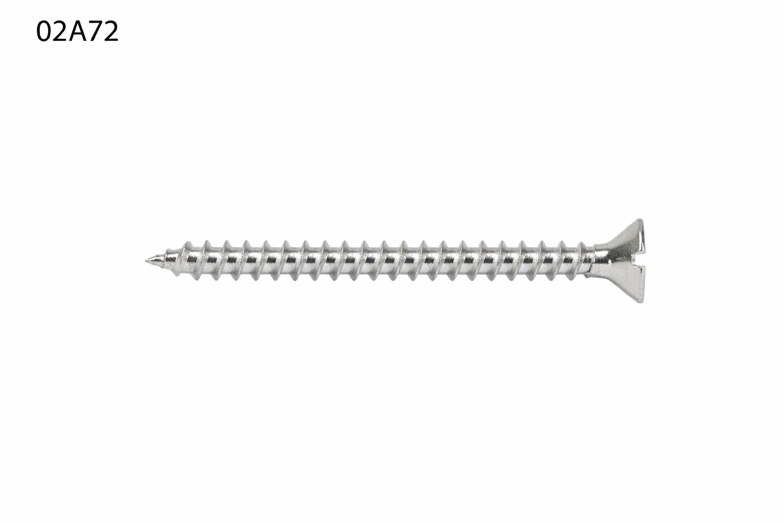 TORNILLO LOTU ROSCA MADERA DOBLE HILO CABEZA PLANA RANURA NIQUELADO