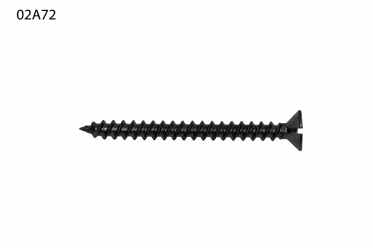 TORNILLO LOTU ROSCA MADERA DOBLE HILO CABEZA PLANA RANURA CINCADO NEGRO