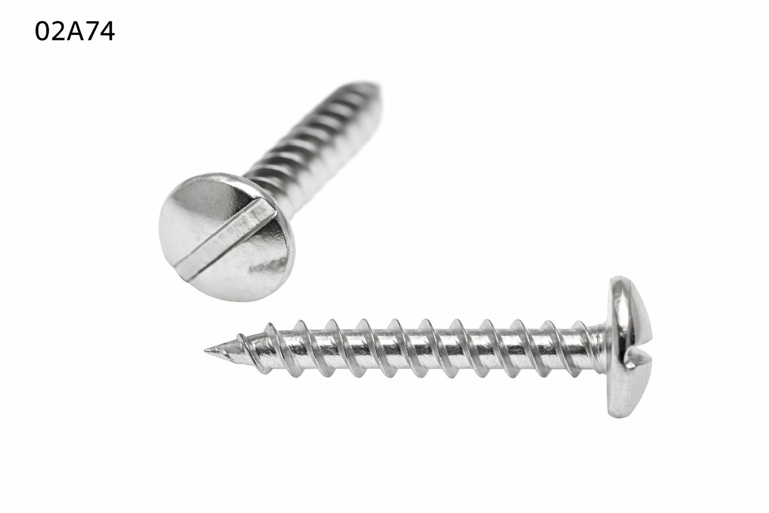 TORNILLO LOTU ROSCA MADERA DOBLE HILO CABEZA REDONDA RANURA NIQUELADO