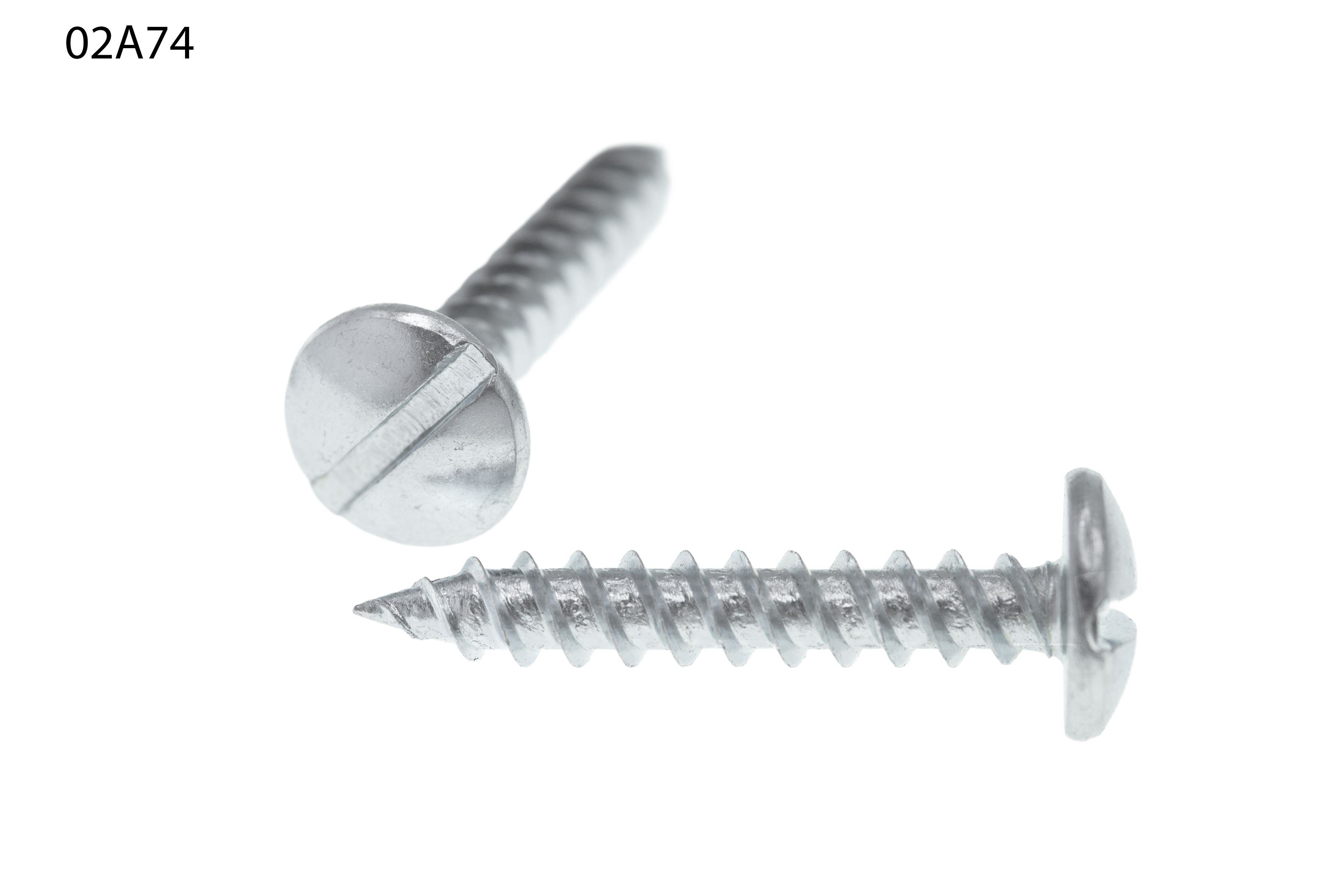 TORNILLO LOTU ROSCA MADERA DOBLE HILO CABEZA REDONDA RANURA BICROMADADO