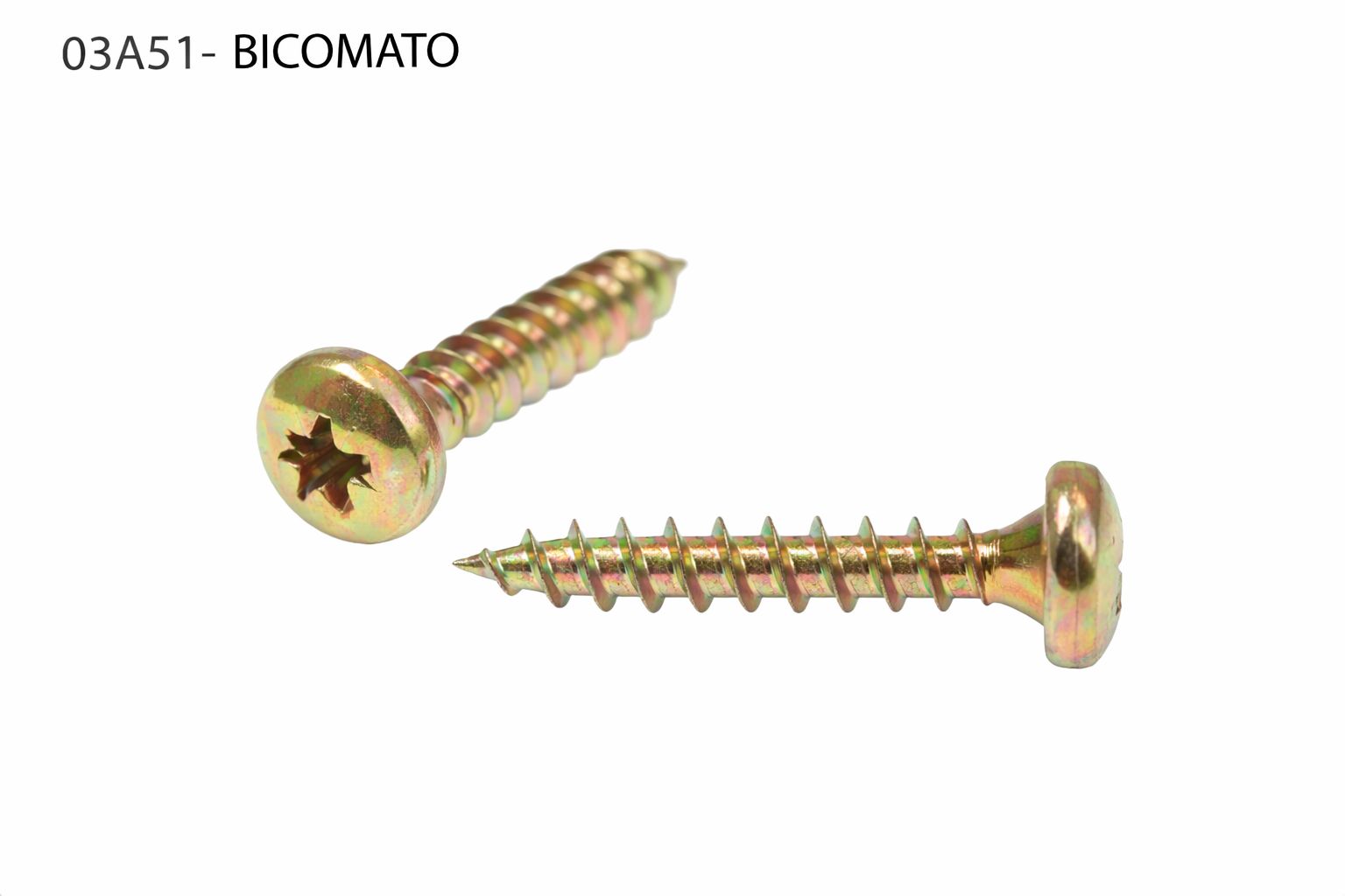 TORNILLO LOTU ROSCA MADERA CABEZA ALOMADA POZIDRIV BICROMATADO