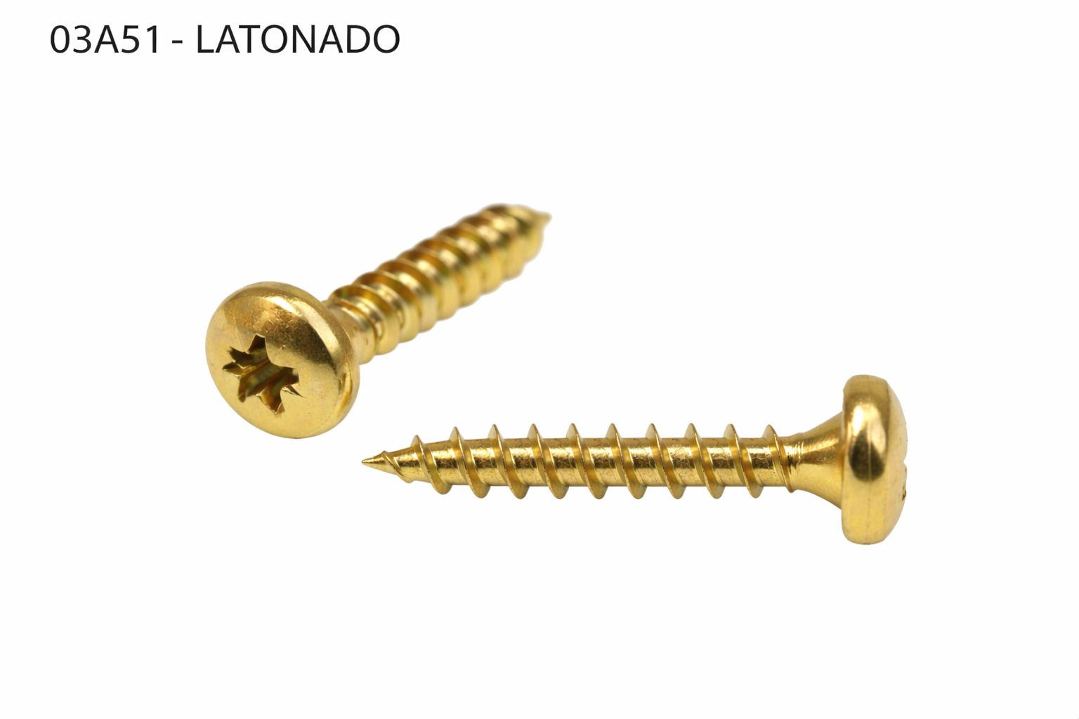 TORNILLO LOTU ROSCA MADERA CABEZA ALOMADA POZIDRIV LATONADO