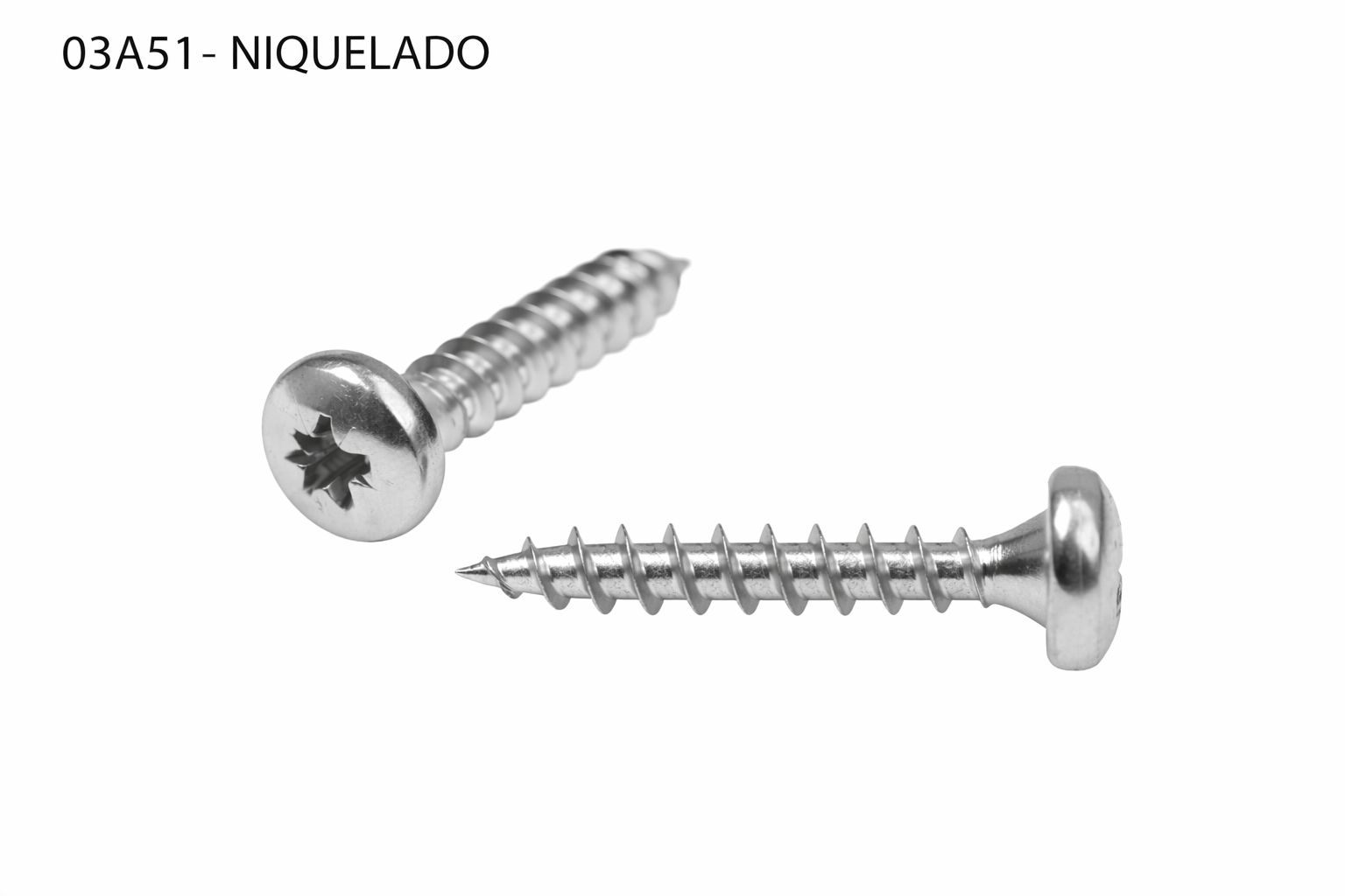 TORNILLO LOTU ROSCA MADERA CABEZA ALOMADA POZIDRIV NIQUELADO