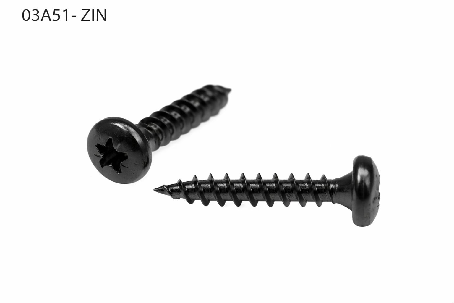 TORNILLO LOTU ROSCA MADERA CABEZA ALOMADA POZIDRIV CINCADO NEGRO