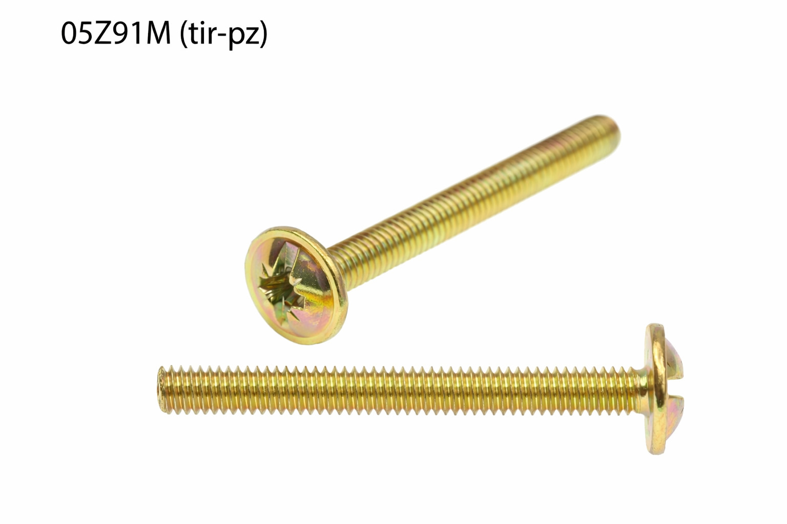TORNILLO LOTU TIRADOR CABEZA ALOMADA POZIDRIV COMBINADO CON ARANDELA BICROMATADO