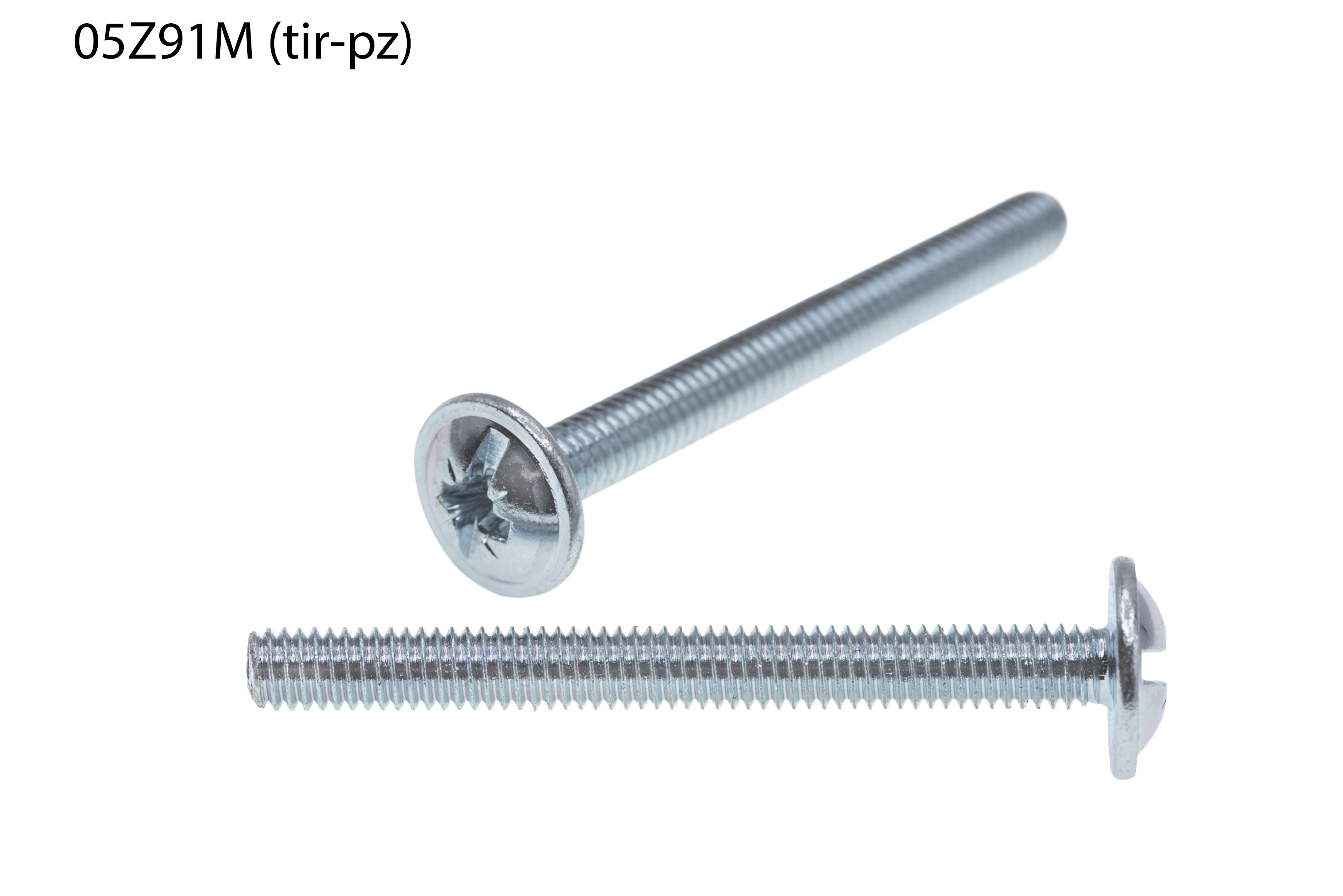 TORNILLO LOTU TIRADOR CABEZA ALOMADA POZIDRIV COMBINADO CON ARANDELA BICROMATADO