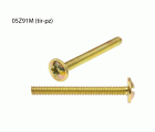 TORNILLO LOTU TIRADOR CABEZA ALOMADA POZIDRIV COMBINADO CON ARANDELA BICROMATADO