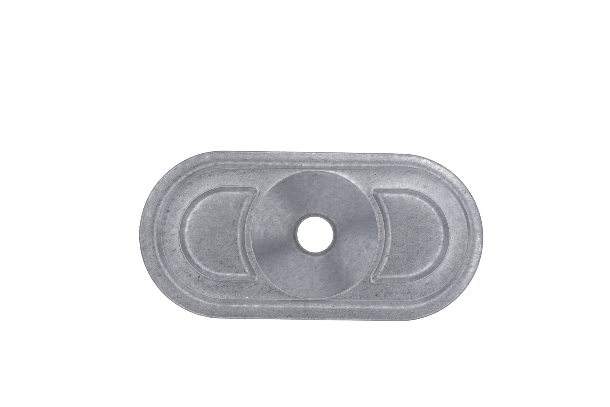 ARANDELA LOTU NERVADA RECTANGULAR 80X40