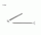 TORNILLO LOTU ROSCA CHAPA DIN-7982 CABEZA PLANA PHILLIPS BLANCO