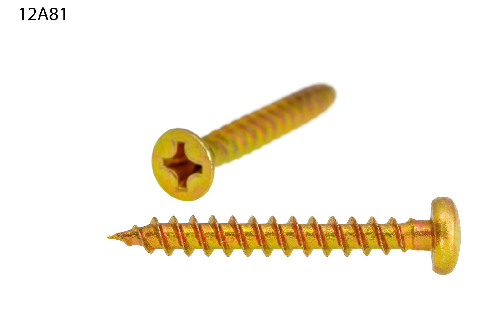 TORNILLO LOTU ROSCA MADERA DOBLE HILO CABEZA ALOMADA PHILLIPS BICROMATADO