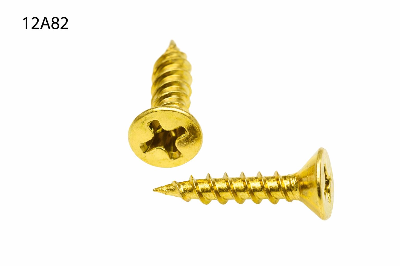 TORNILLO LOTU ROSCA MADERA DOBLE HILO CABEZA PLANA PHILLIPS LATONADO