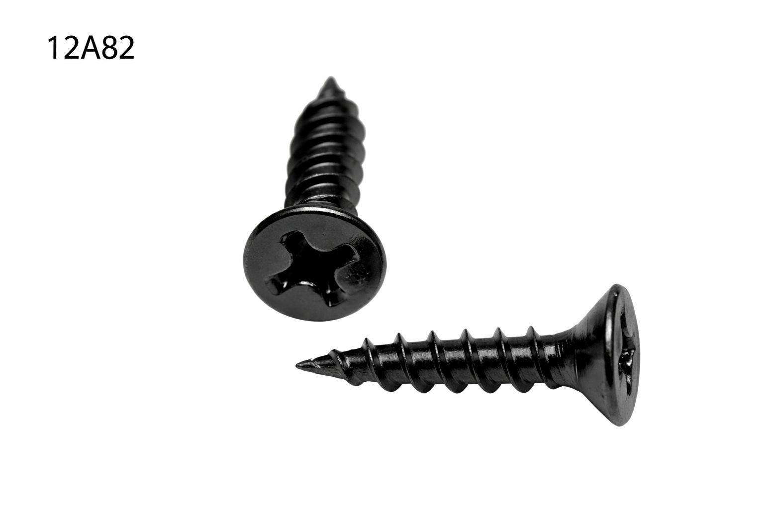 TORNILLO LOTU ROSCA MADERA DOBLE HILO CABEZA PLANA PHILLIPS CINCADO NEGRO