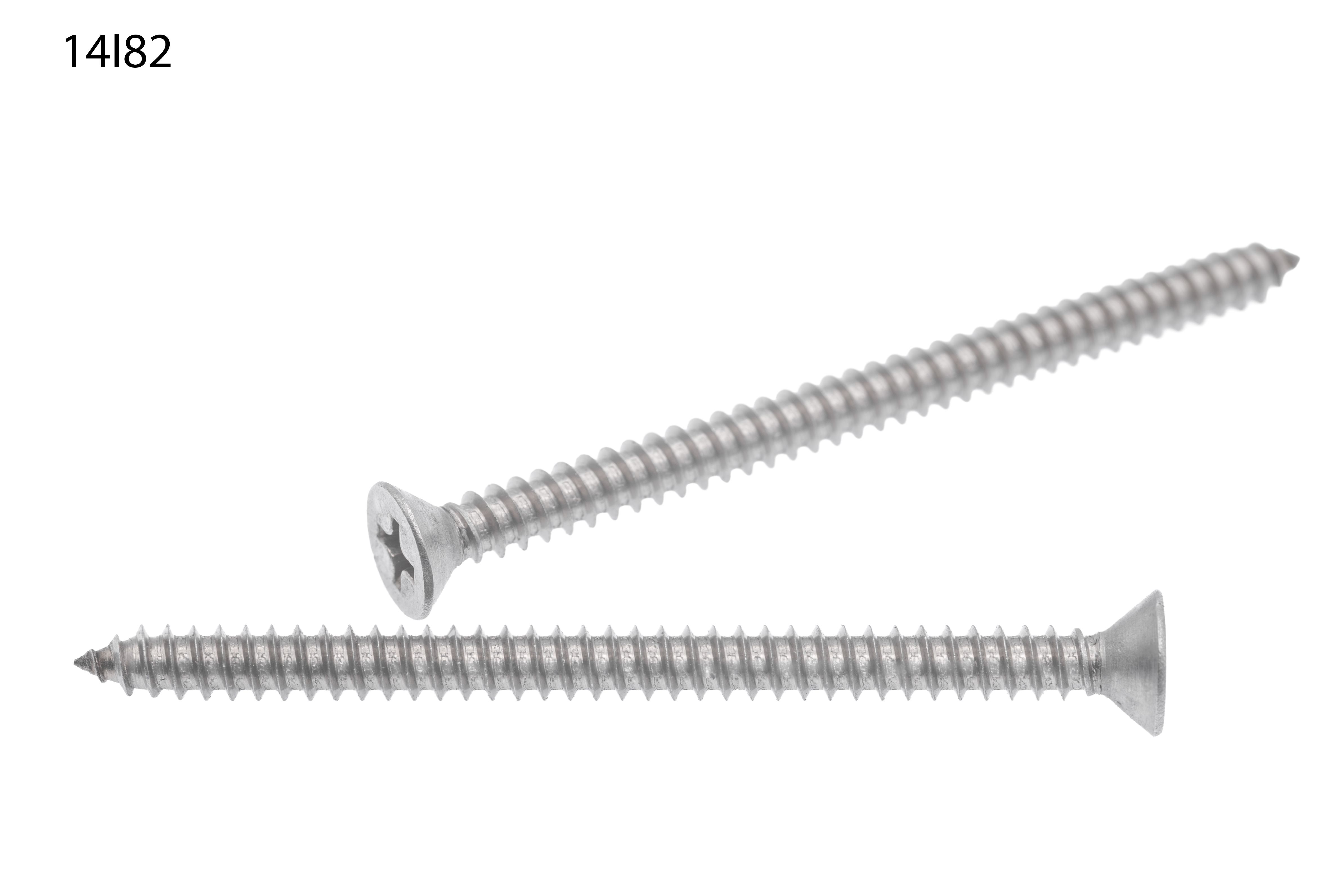 TORNILLO LOTU ROSCA CHAPA DIN-7982 CABEZA PLANA PHILLIPS INOXIDABLE