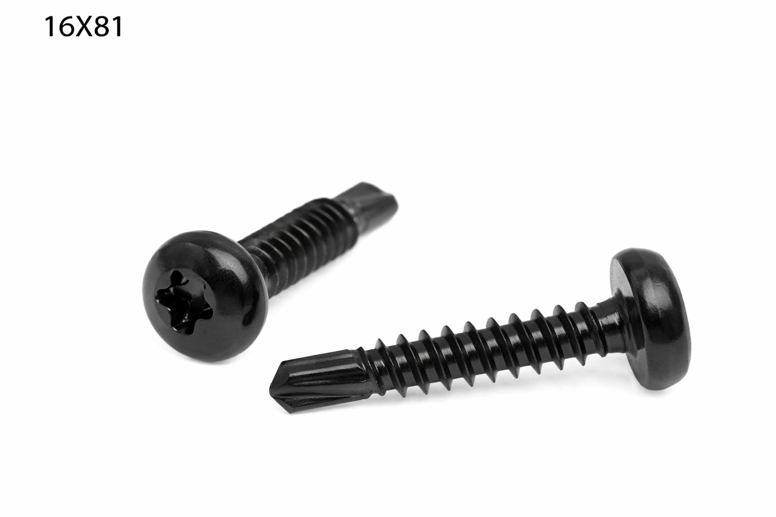 TORNILLO LOTU ROSCA CHAPA AUTOTALADRANTE DIN-7504N CABEZA ALOMADA TORX CINDADO NEGRO