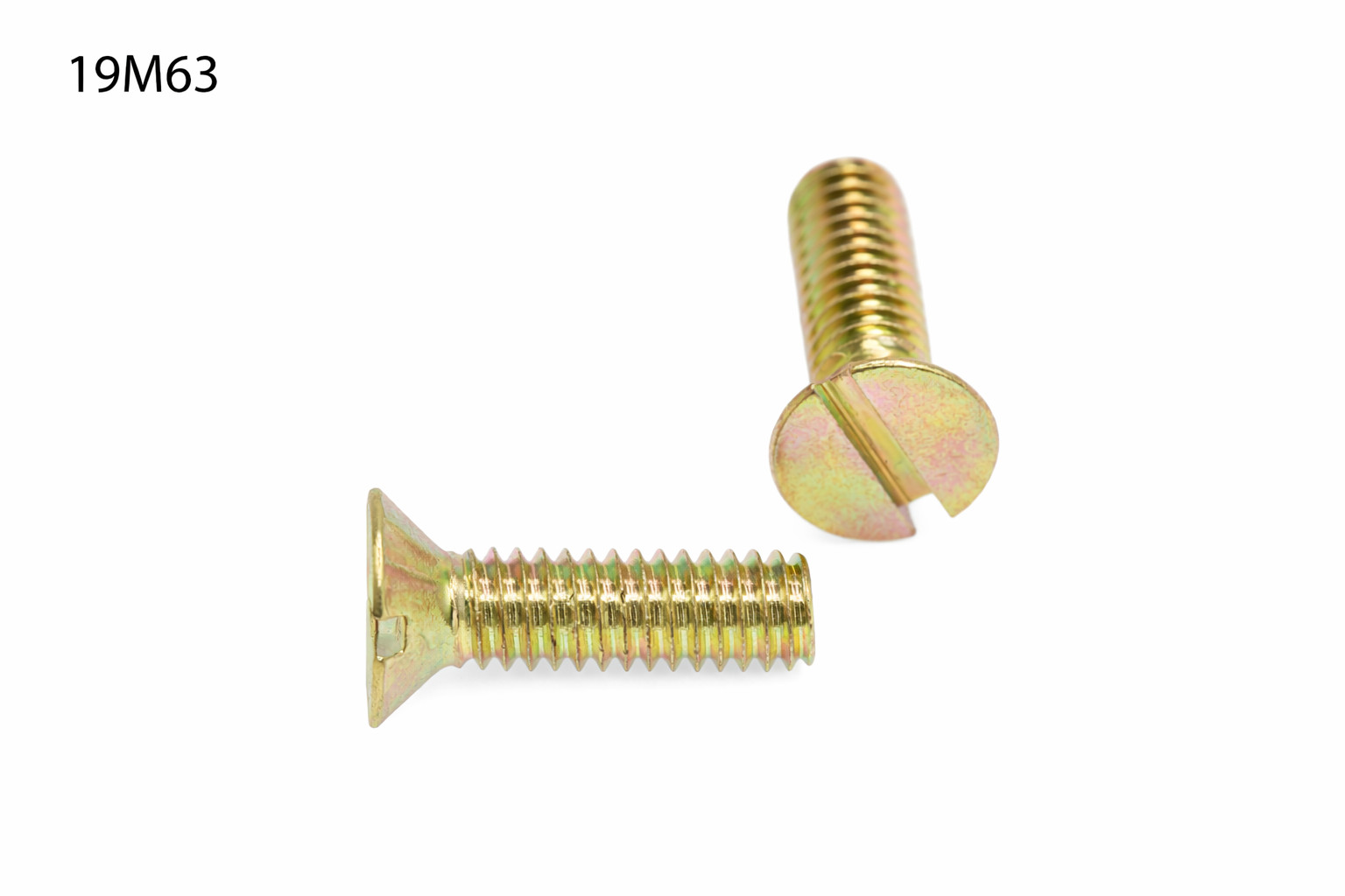 TORNILLO LOTU ROSCA METRICA COMPLETA DIN-963 CABEZA PLANA AVELLANADA RANURA BICROMATADO