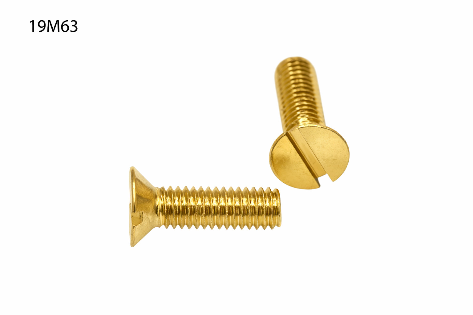 TORNILLO LOTU ROSCA METRICA COMPLETA DIN-963 CABEZA PLANA AVELLANADA RANURA LATONADO