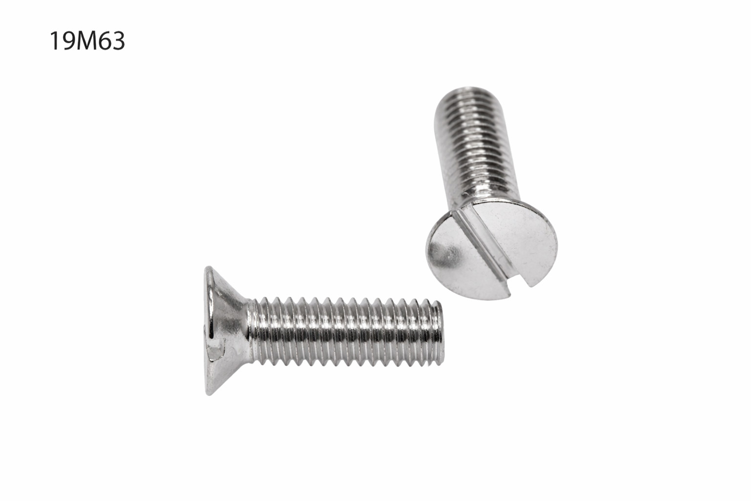 TORNILLO LOTU ROSCA METRICA COMPLETA DIN-963 CABEZA PLANA AVELLANADA RANURA NIQUELADO
