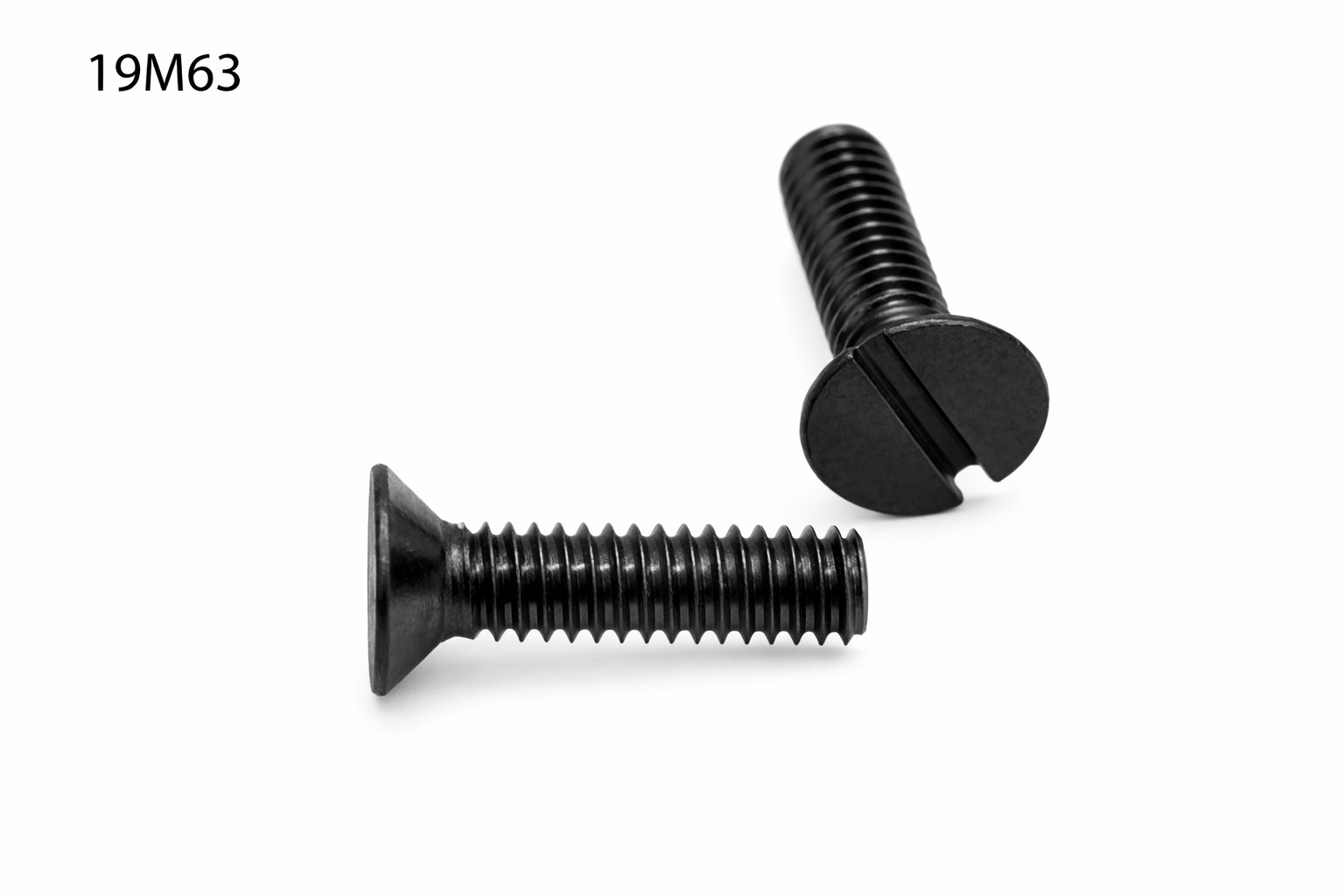 TORNILLO LOTU ROSCA METRICA COMPLETA DIN-963 CABEZA PLANA AVELLANADA RANURA CINCADO NEGRO