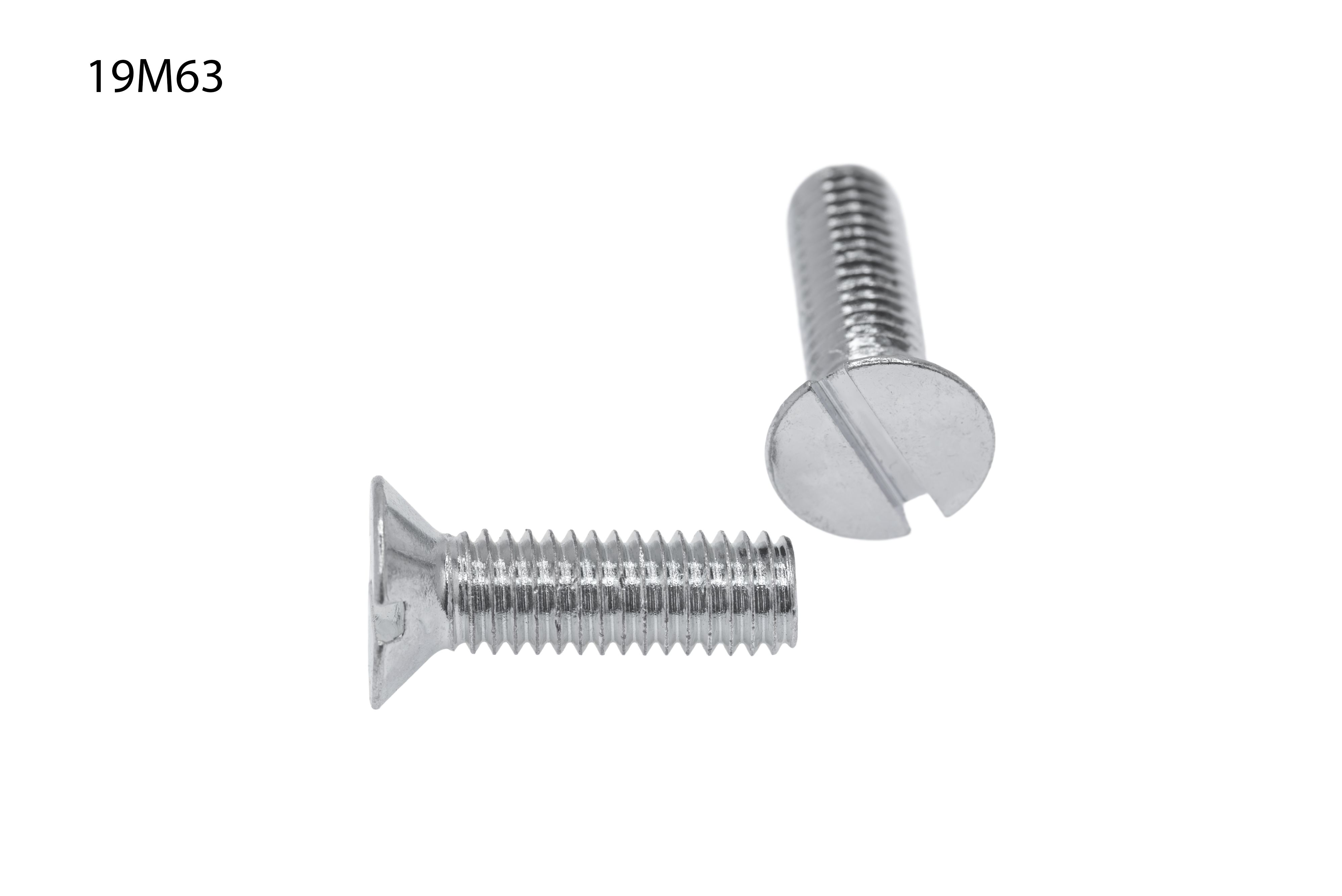 TORNILLO LOTU ROSCA METRICA COMPLETA DIN-963 CABEZA PLANA AVELLANADA RANURA CINCADO