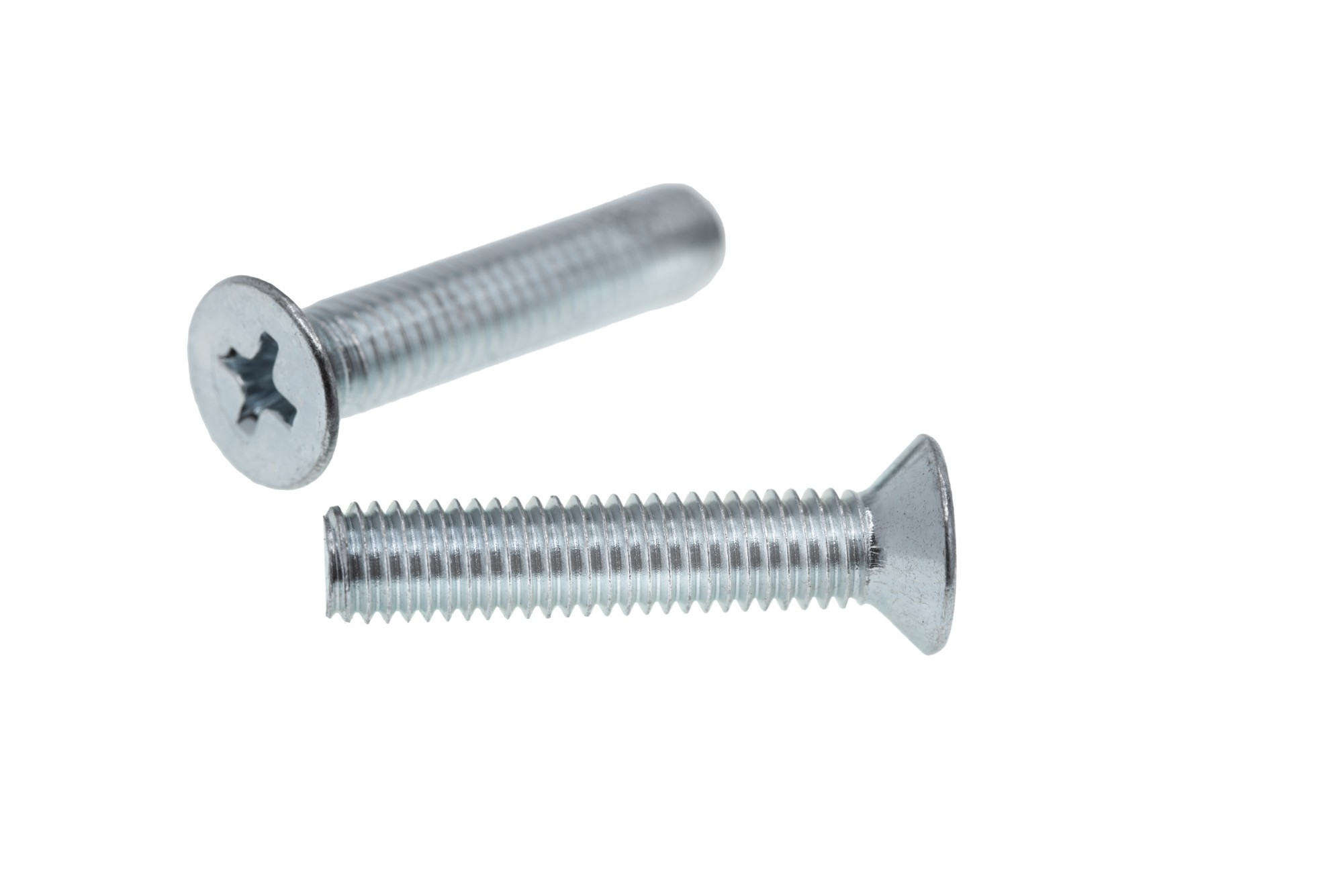 TORNILLO LOTU ROSCA METRICA COMPLETA DIN-965 CABEZA PLANA AVELLANADA PHILLIPS BICROMATADO